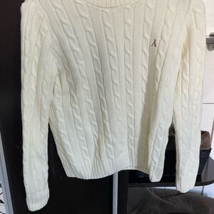 Gala Christina Cream Wool Cable Knit Sweater